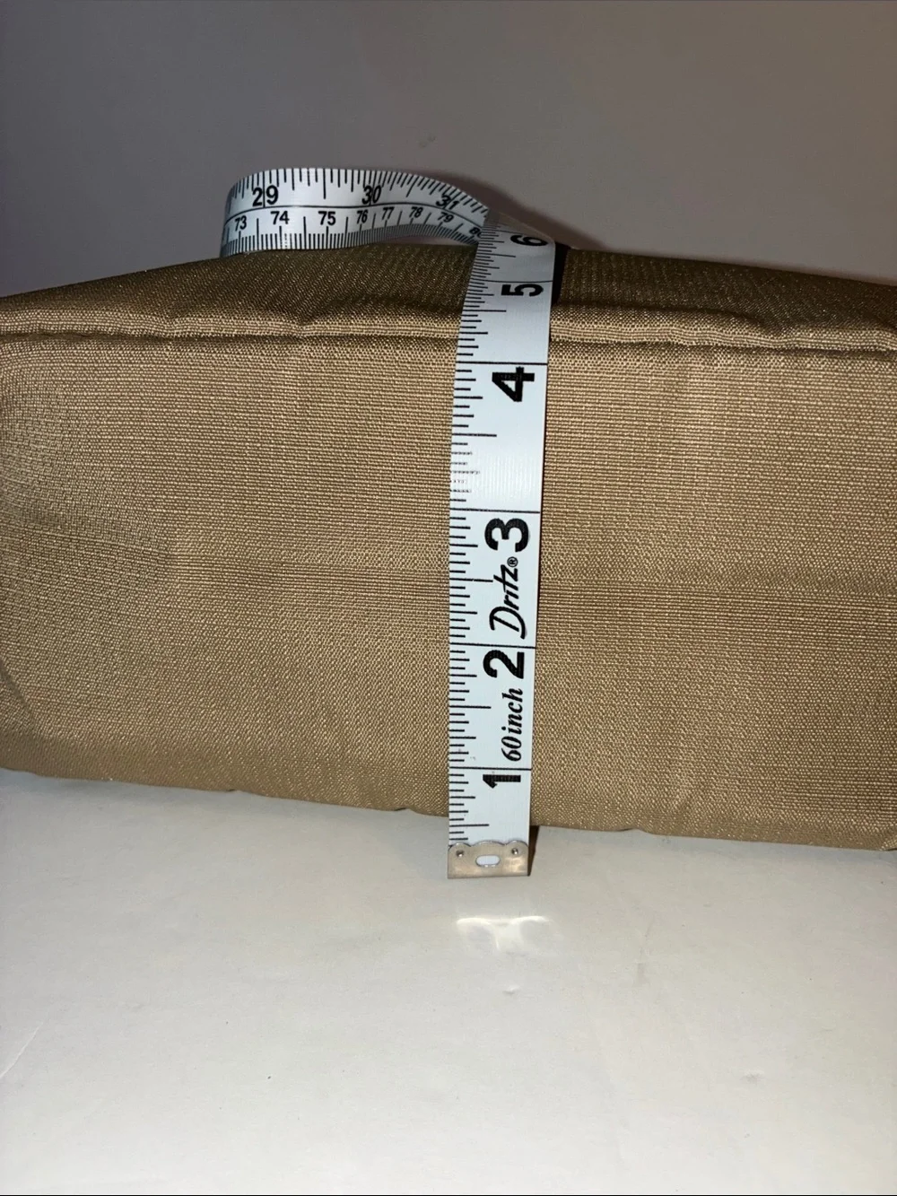 L.L. Bean Tan Nylon Crossbody Messenger Bag with Black Strap